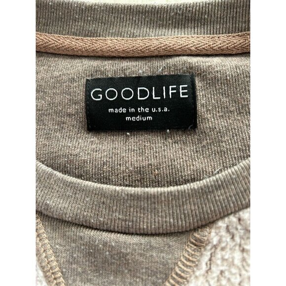 Goodlife Reverso Fleece Sweatshirt Macchiato Brown Size M - Picture 6 of 10